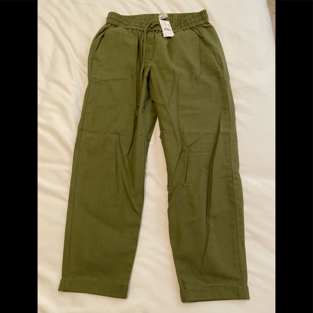 NWT JCrew Cropped Green Pants